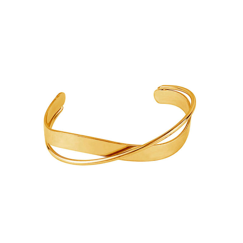 Gold Double Bangle
