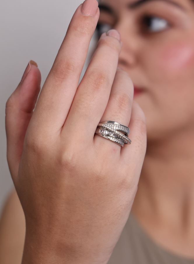 Zircon Stacked Rings