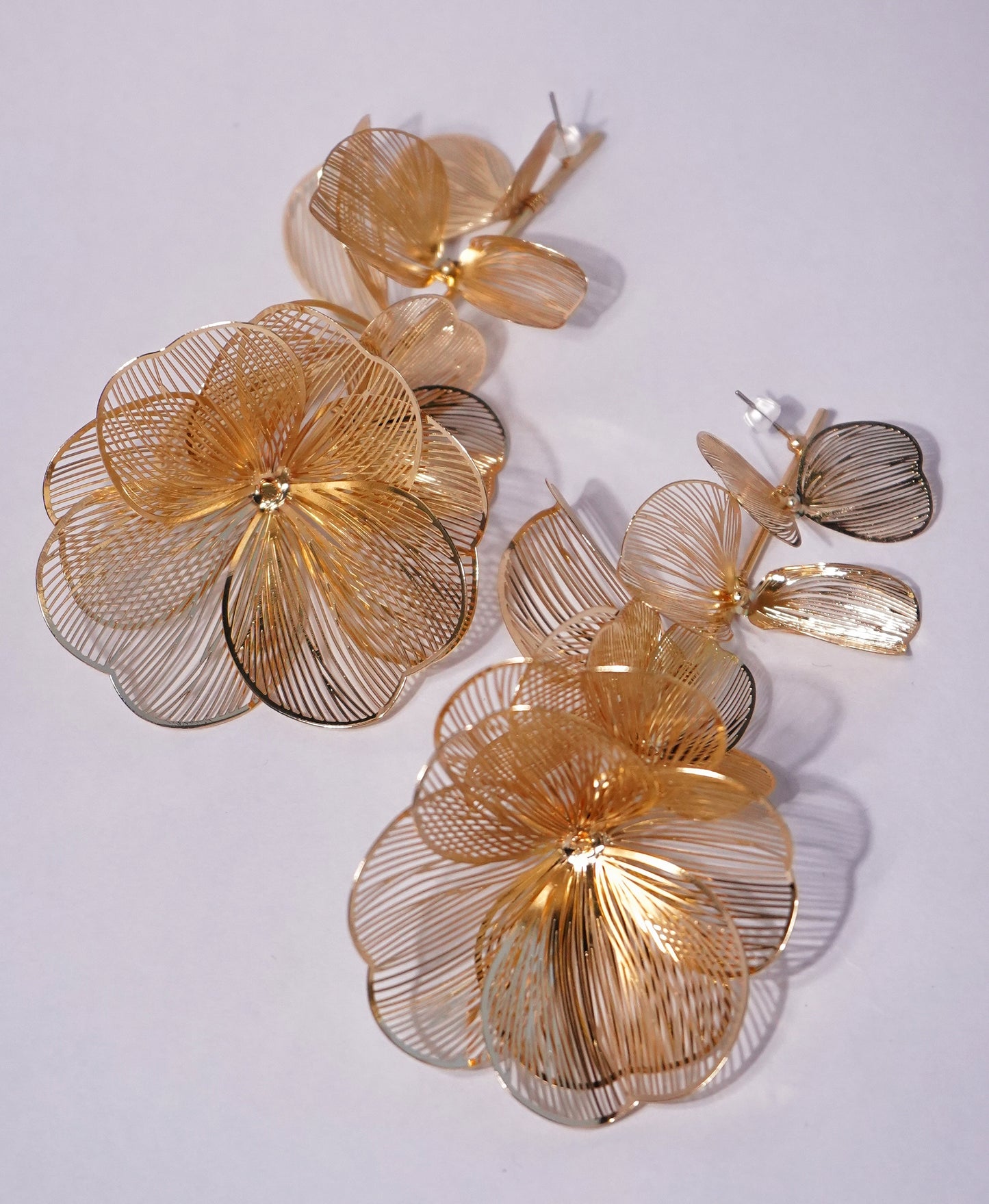 ShowStopper Inverted Flower and Leaves (Gold)