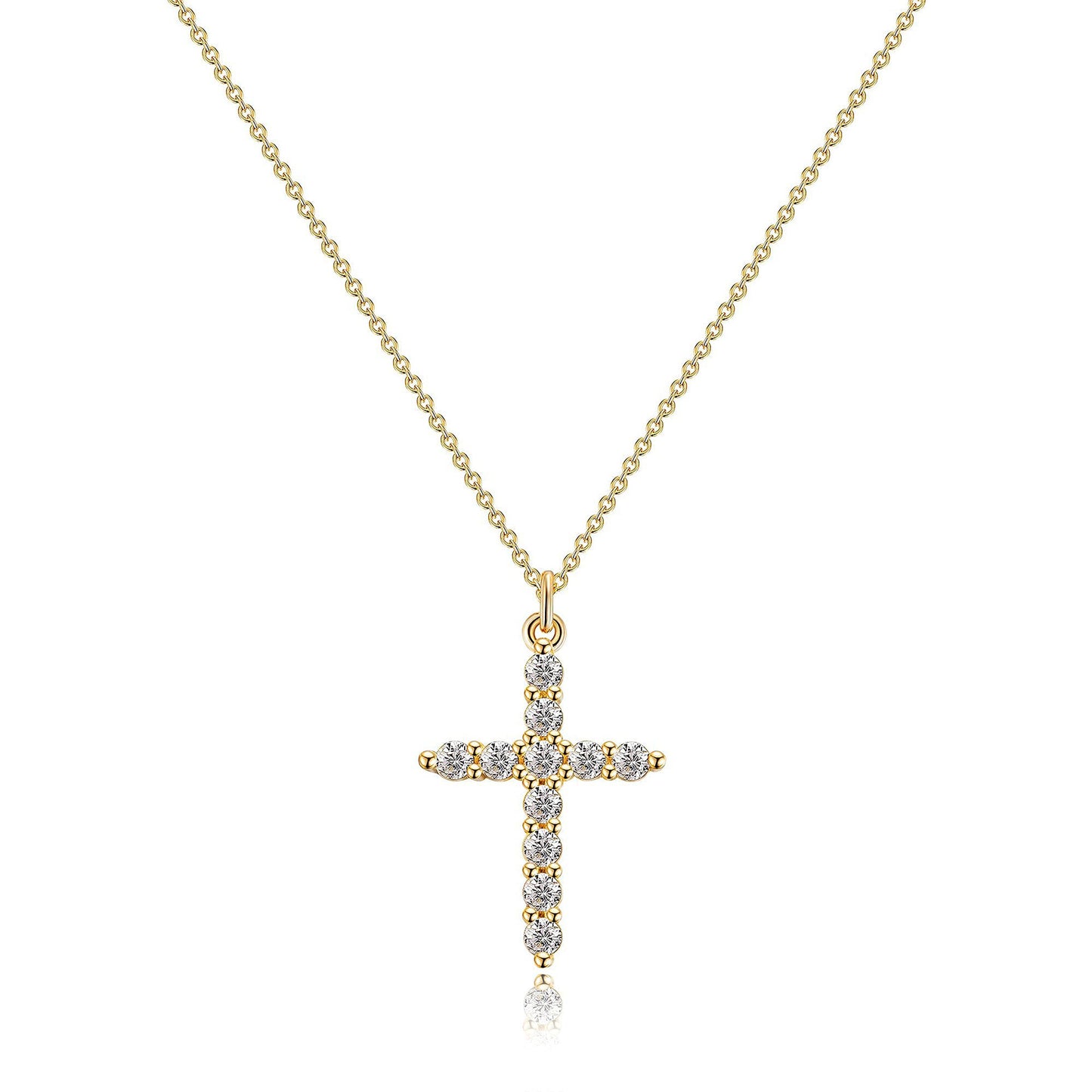 Gold-Plated Cross Pendant Necklace ✨