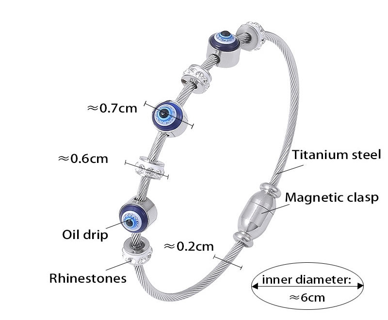 Evil Eye 18 Carat Gold Plated Bracelet