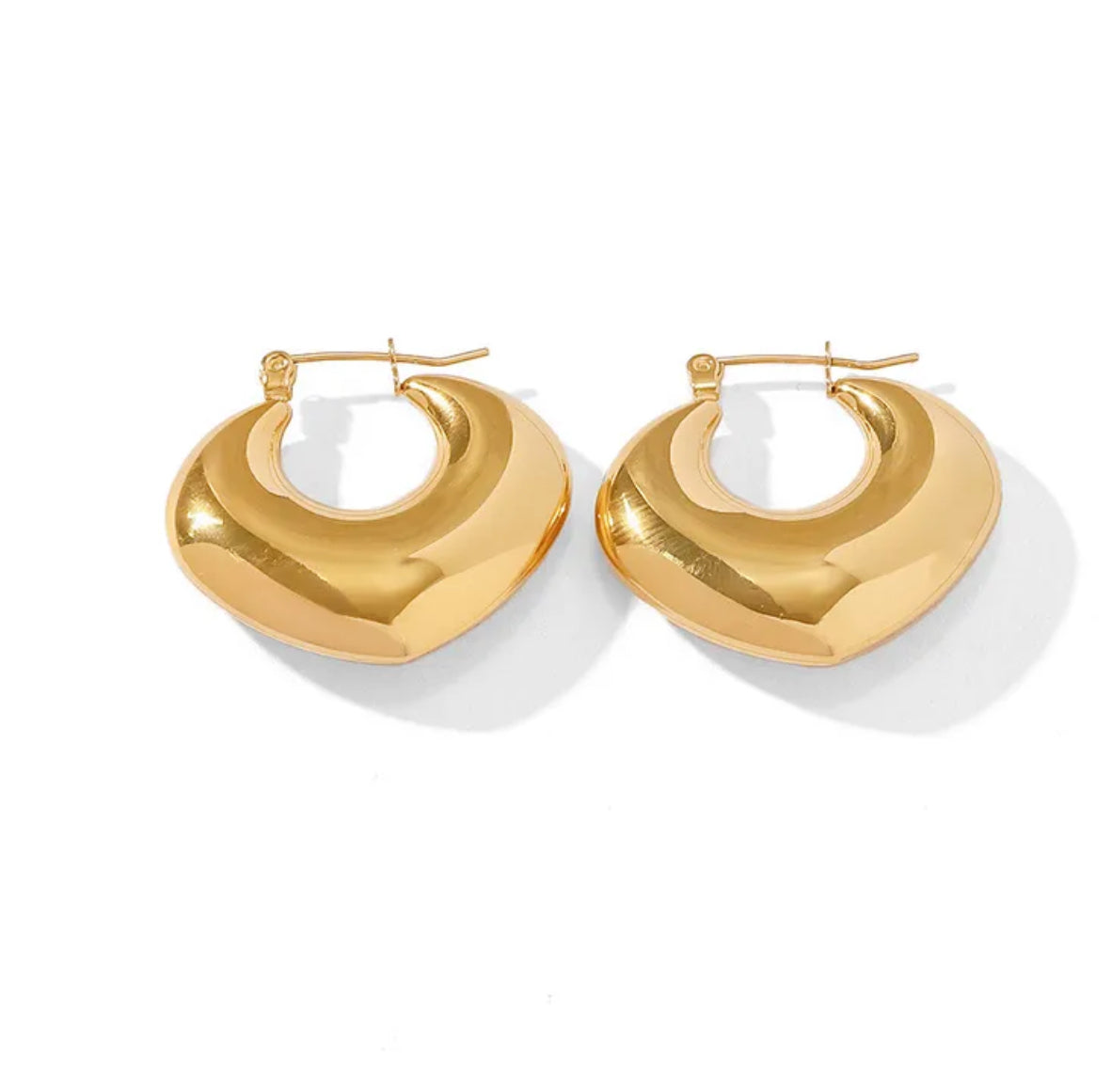 Eclipse Luxe Gold-Plated Hoop Earrings