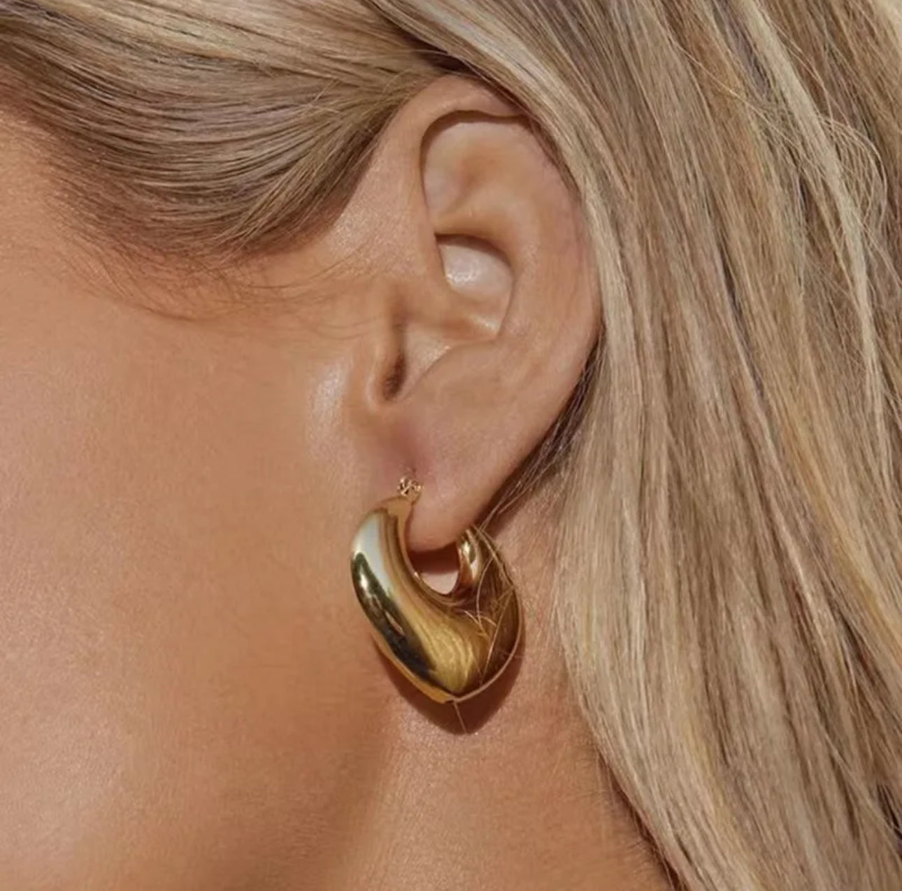 Eclipse Luxe Gold-Plated Hoop Earrings