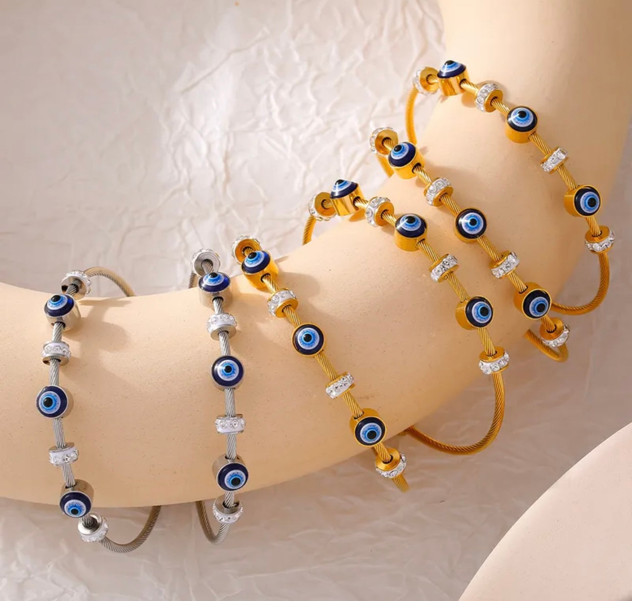 Evil Eye 18 Carat Gold Plated Bracelet