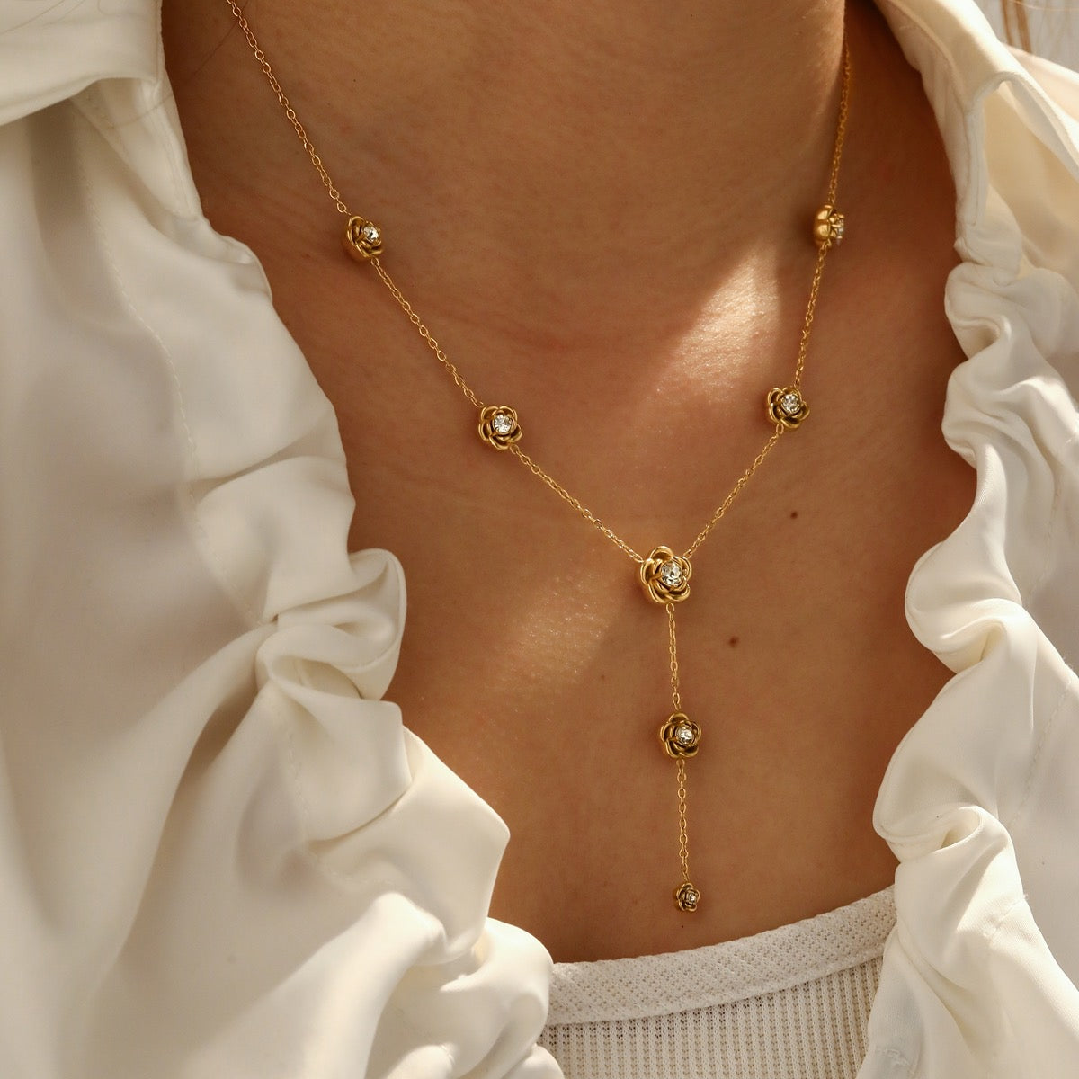 Bloom Drop Gold-Plated Chain