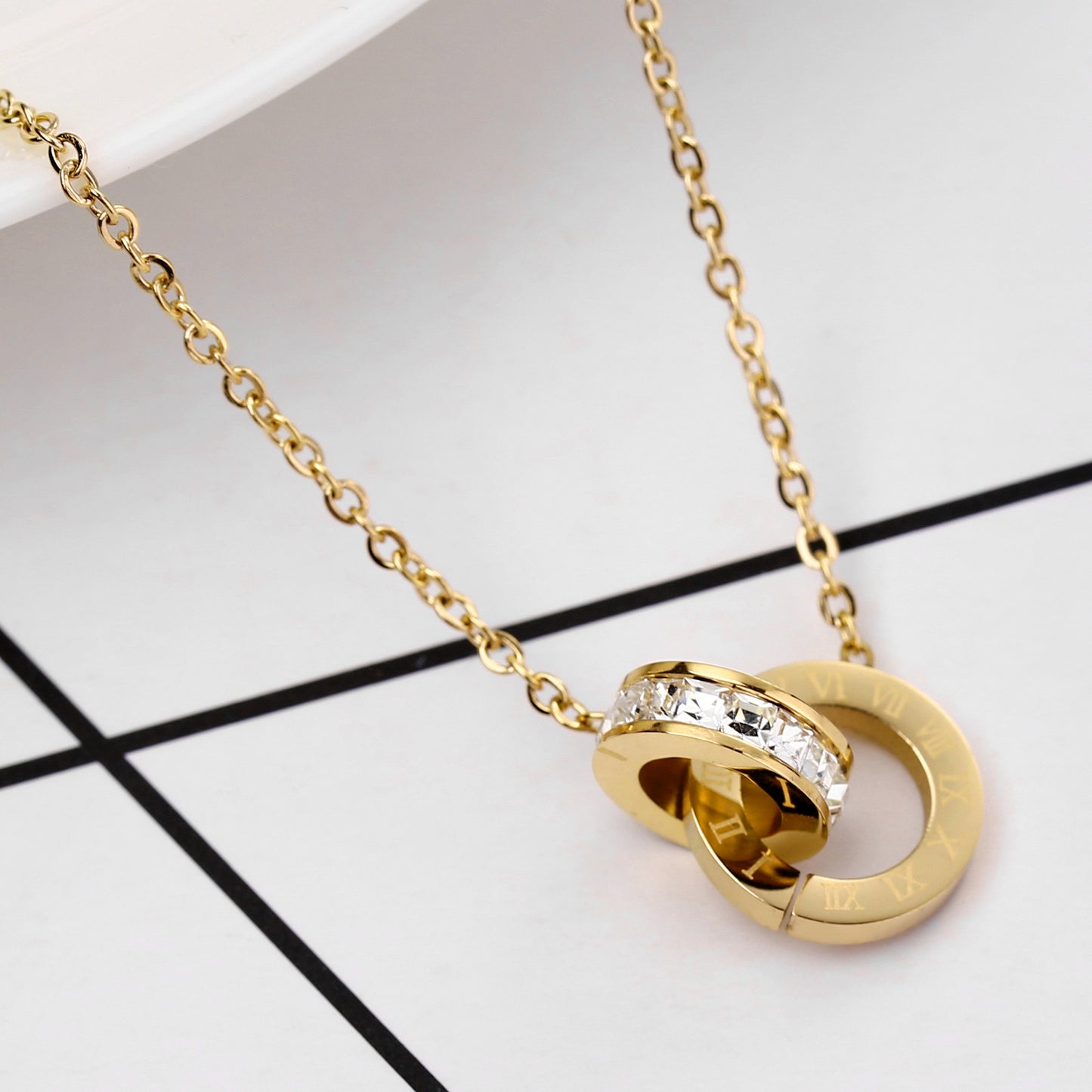 Double Hooped Necklace
