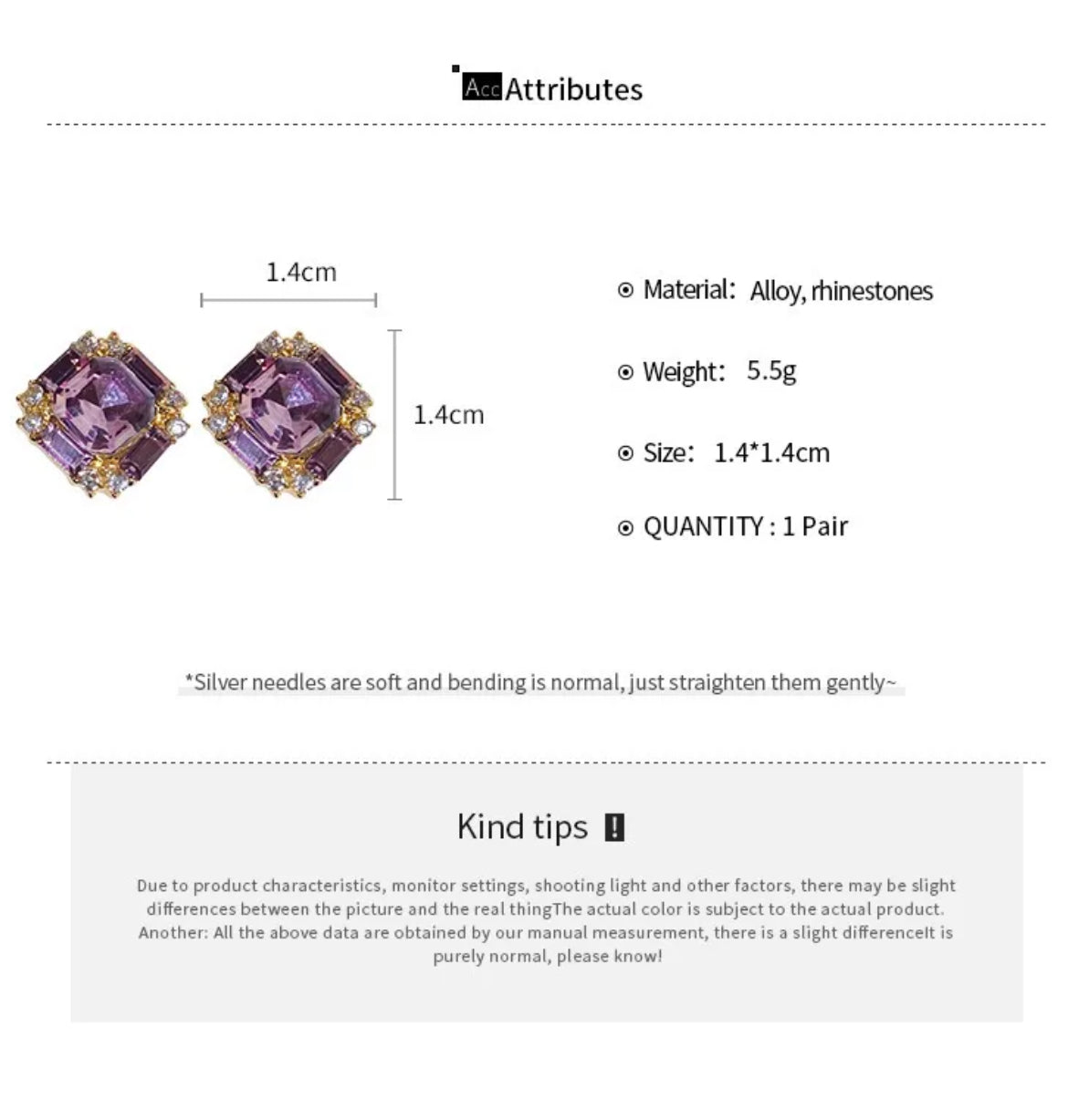 Twilight Glow Studs 💜✨