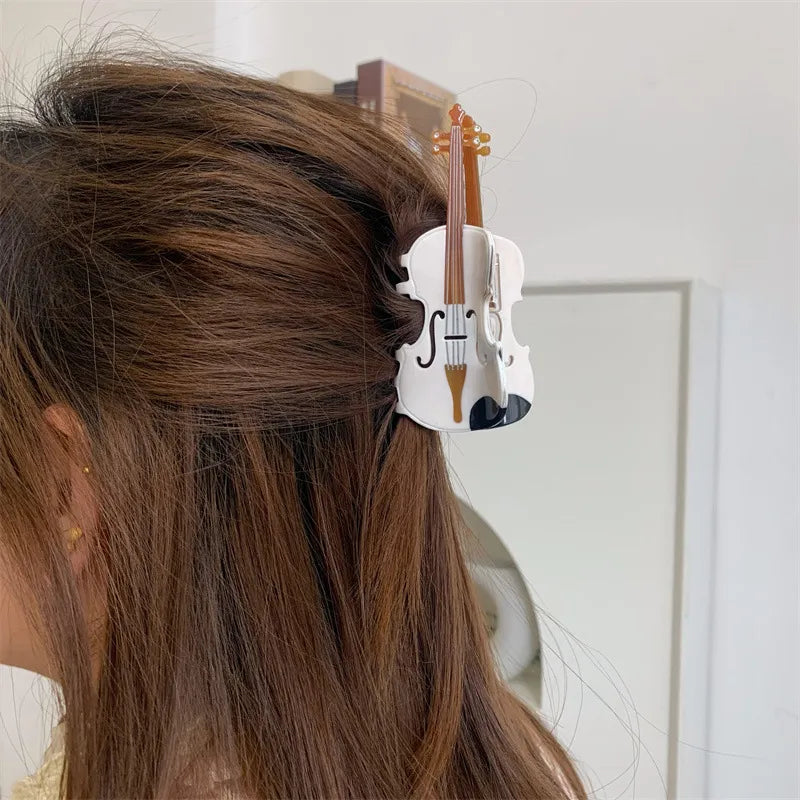 Violin Hair Claw Clip