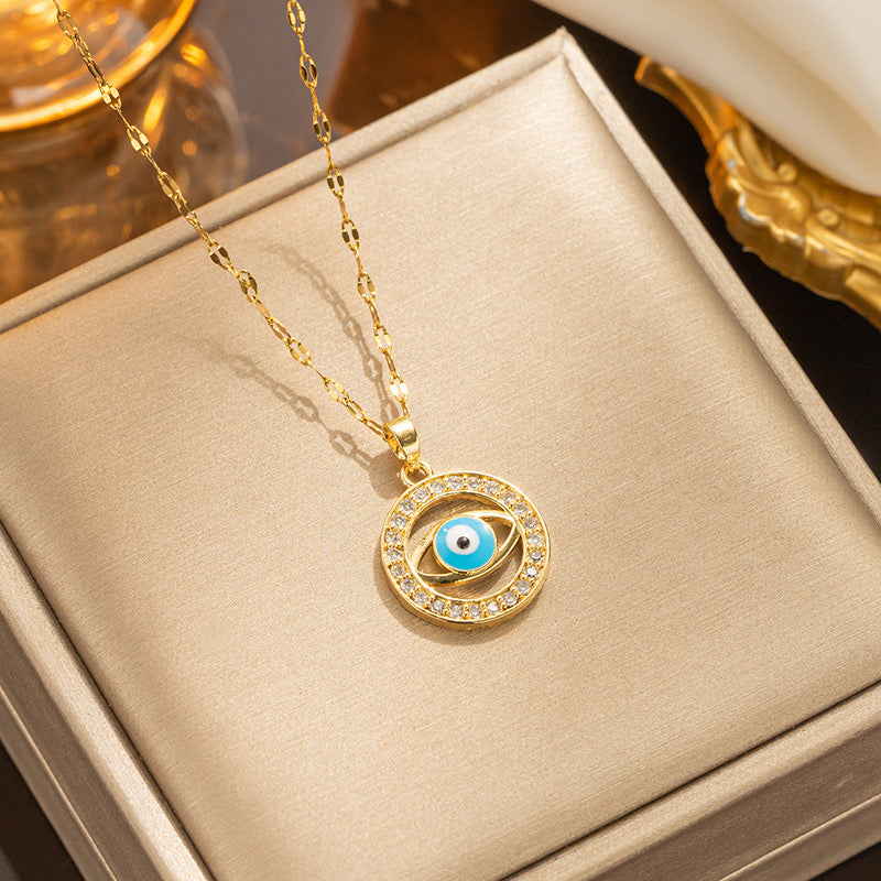 Evil Eye Gold Necklace