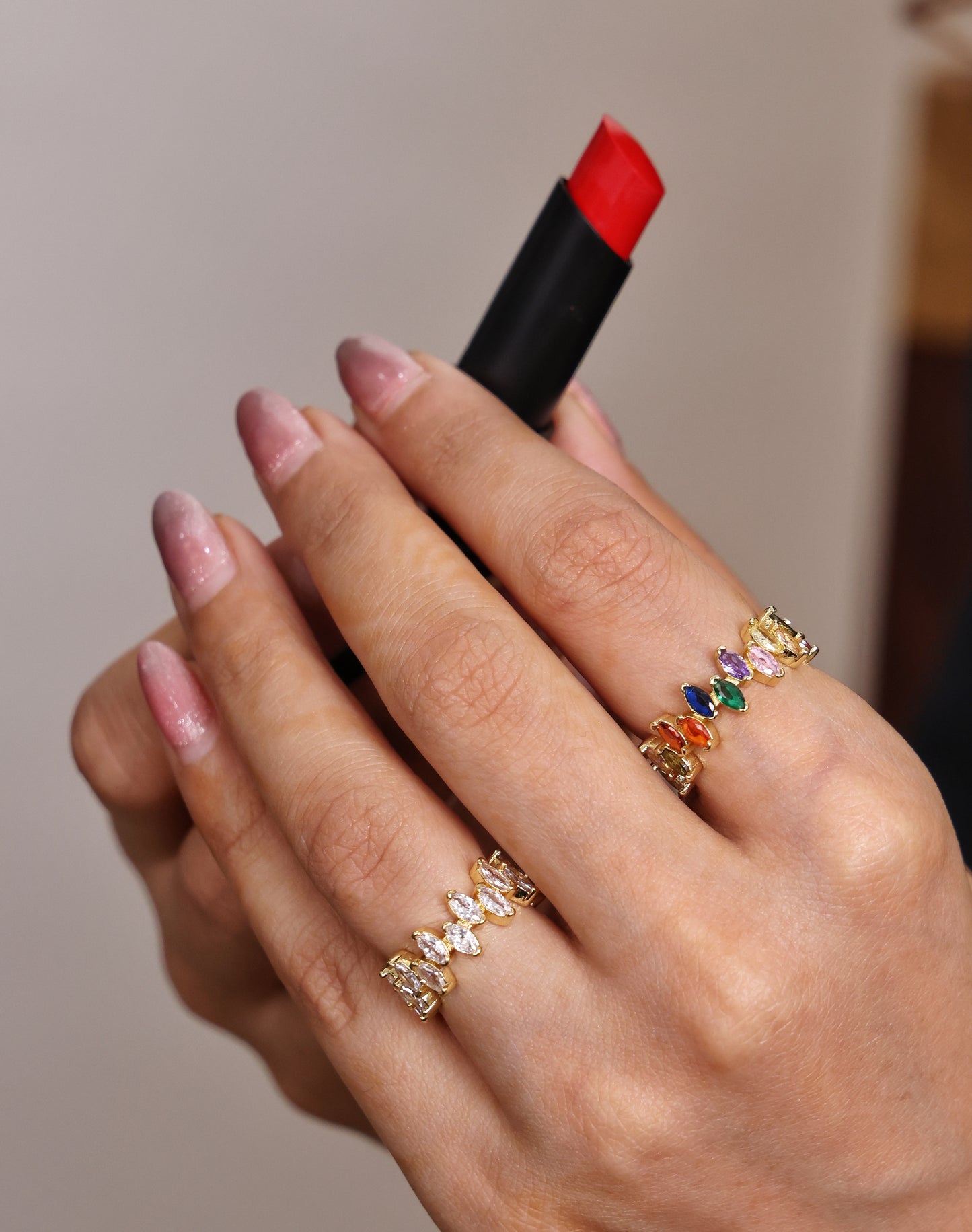 Geometric Irregular Ring- Navratan
