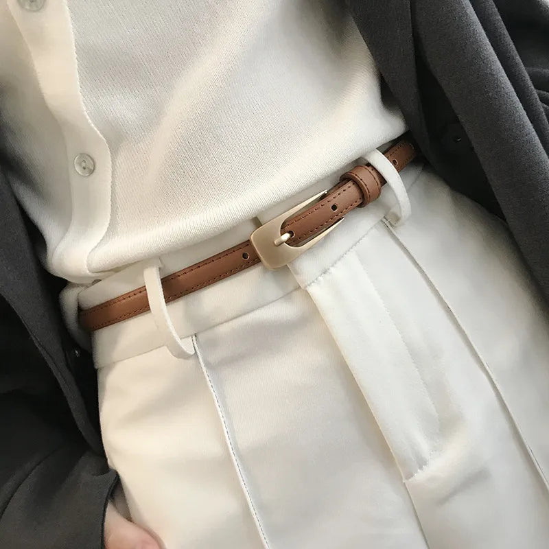 Classic Minimalist Slim Belt