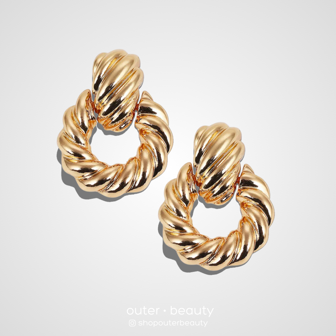 Celebrity Gold Hoops
