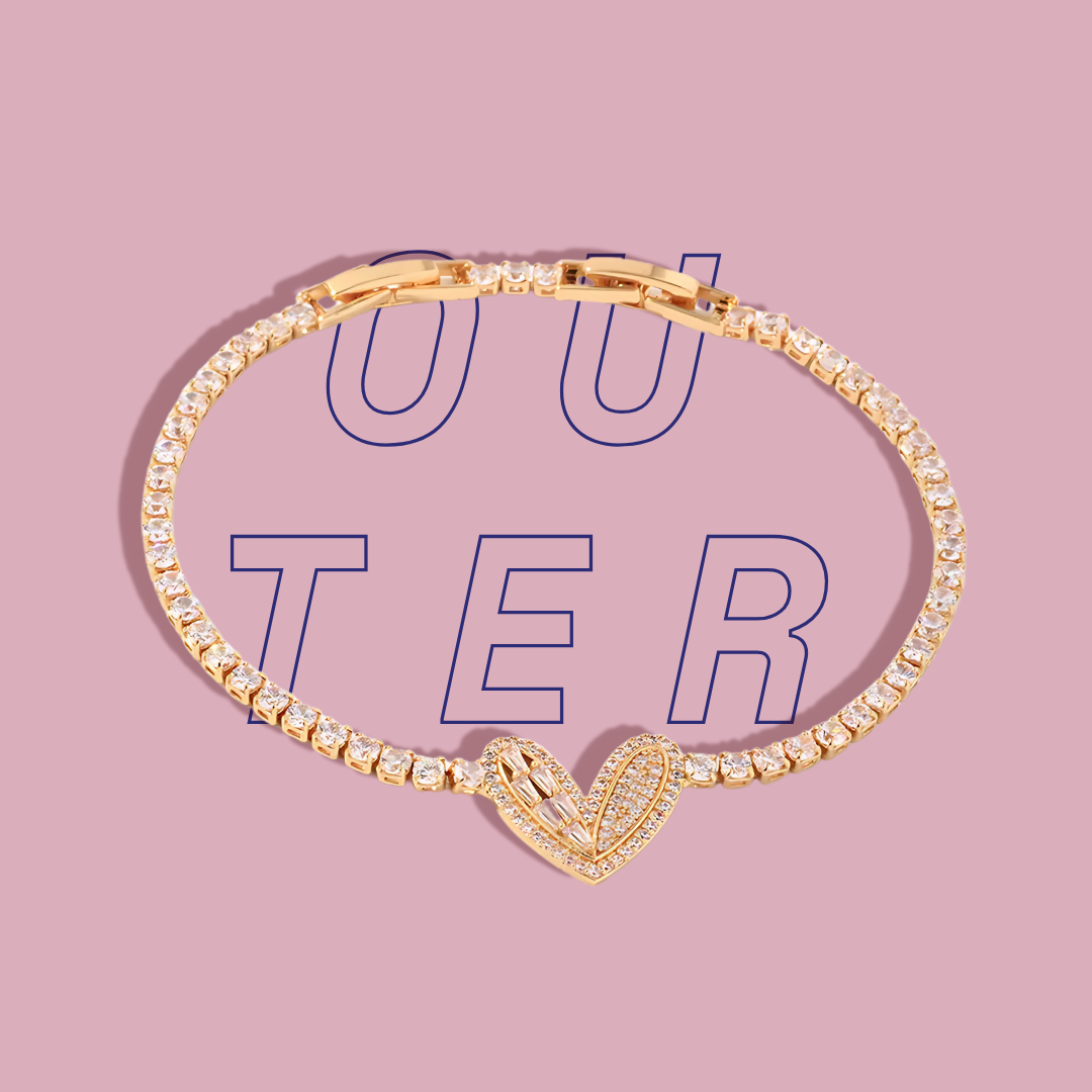 Tennis Heart Bracelet