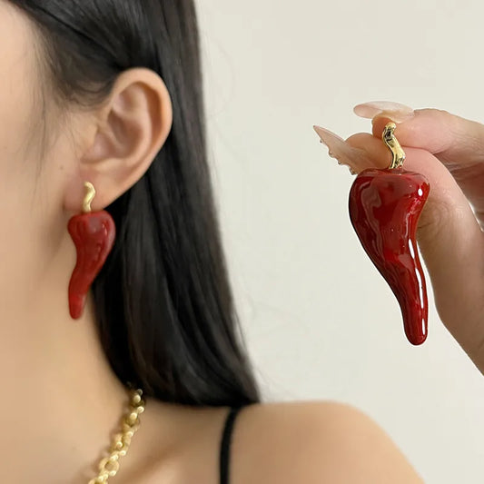 Spicy Stud Earrings 🌶️
