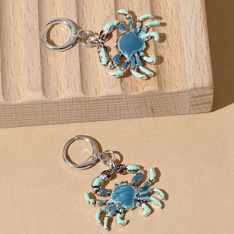 Ocean Charm Crab Earrings