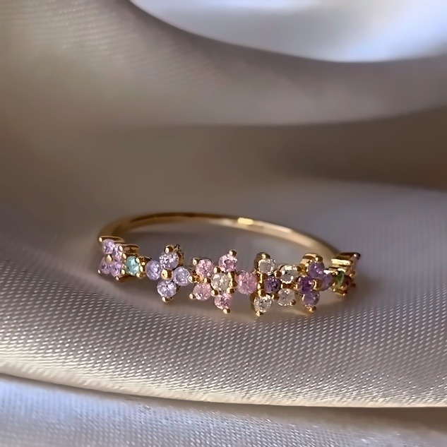 Demure Scarlet Rings