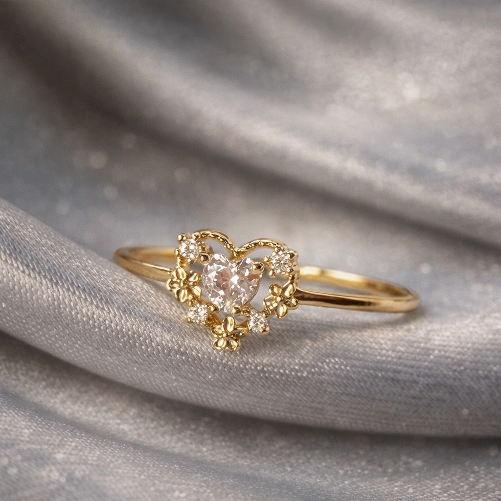 Demure Scarlet Rings