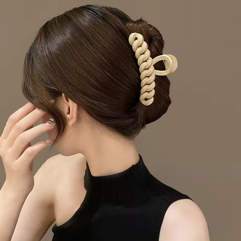 Chain Link Hair Claw Set of 3