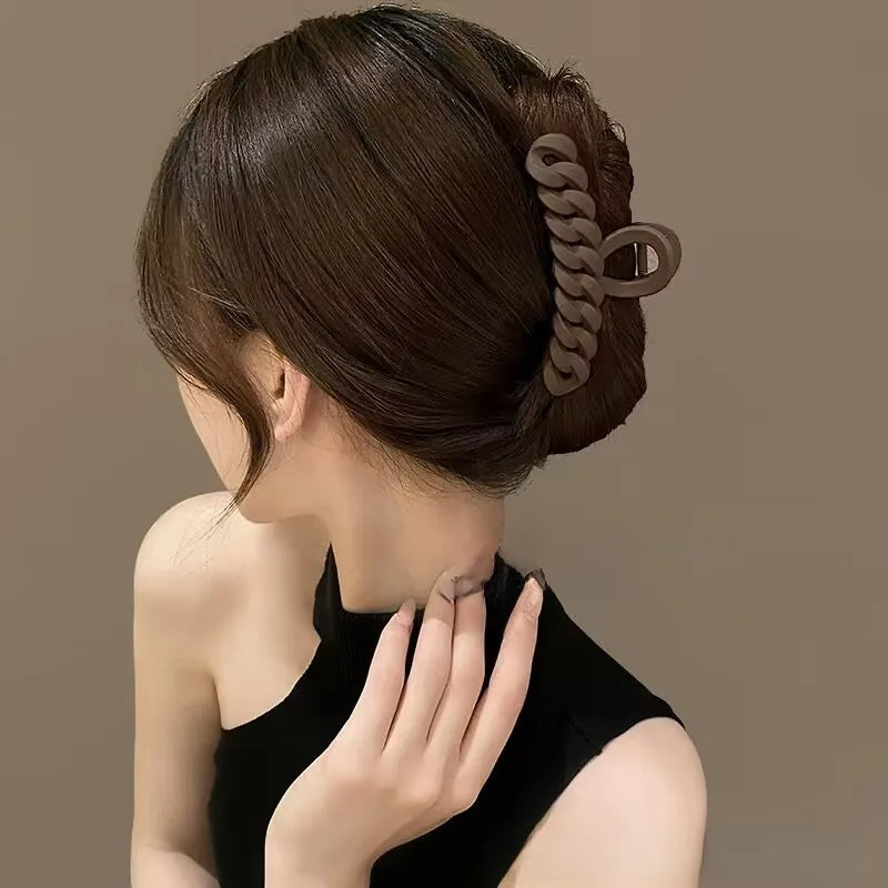 Chain Link Hair Claw Set of 3
