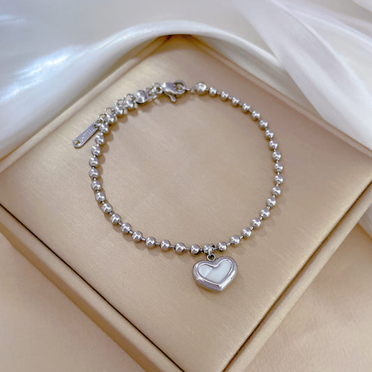 Silver Heart Bracelet