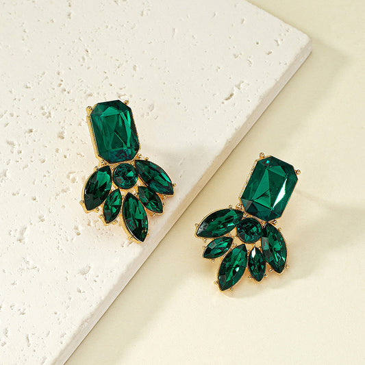 French Emerald Earrings