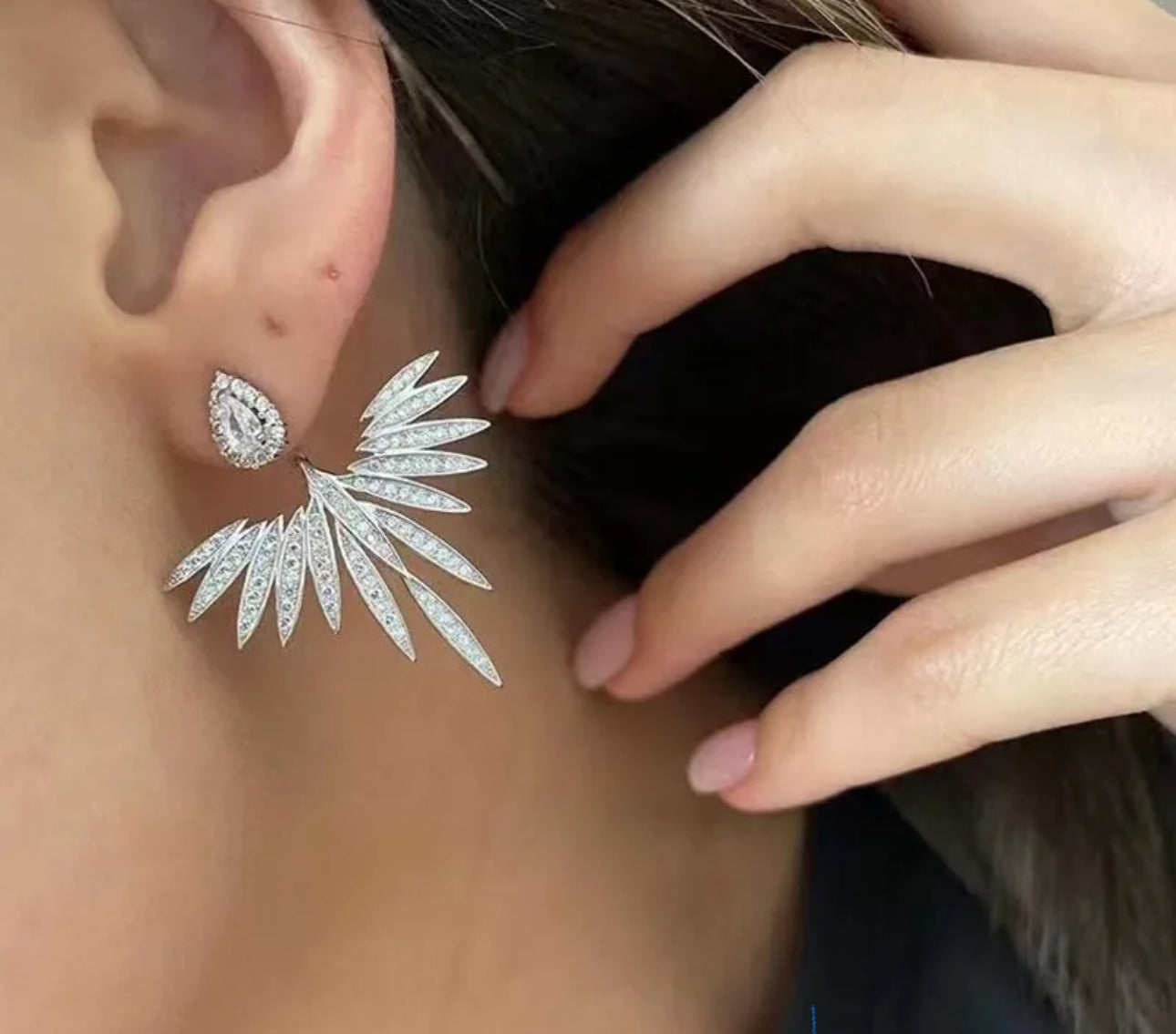Diamond Angel Wings ( Silver)