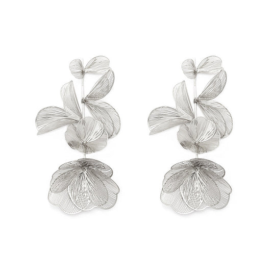 ShowStopper Inverted Flower and Leaves (Silver)