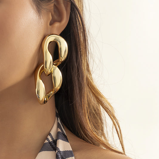 Gold Celebrity Hoops
