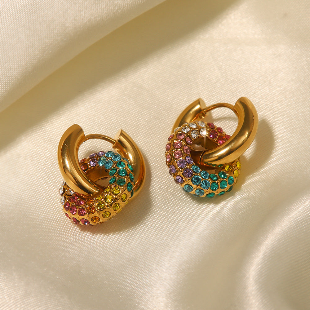 Rainbow Luxe Hoops