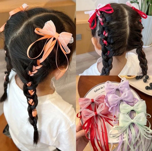Multi Layer Set Of 2 Bows ( Purple)