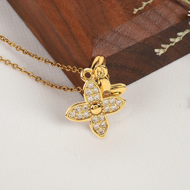 Golden Blossom Vuitton Necklace