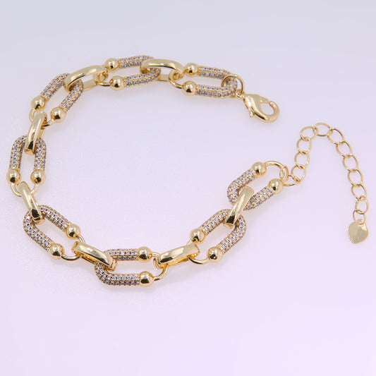 Diamond Linked Bracelet