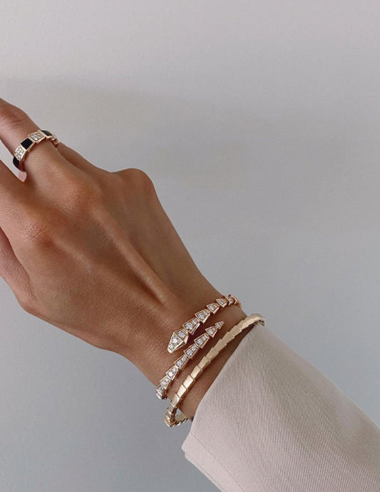 Serpentini Diamond Bangle