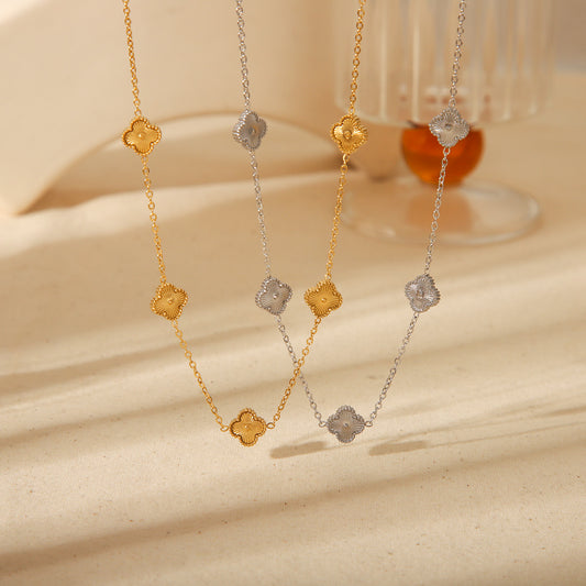 Gold Plated Leaf Necklace