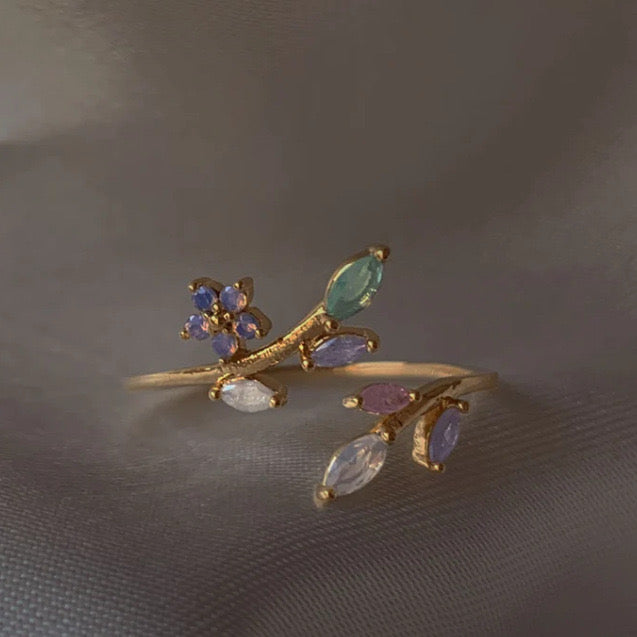 Demure Scarlet Rings