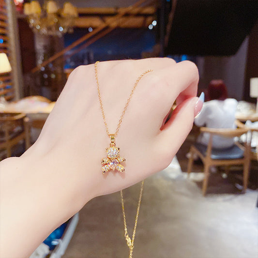 Twinkle Teddy Necklace