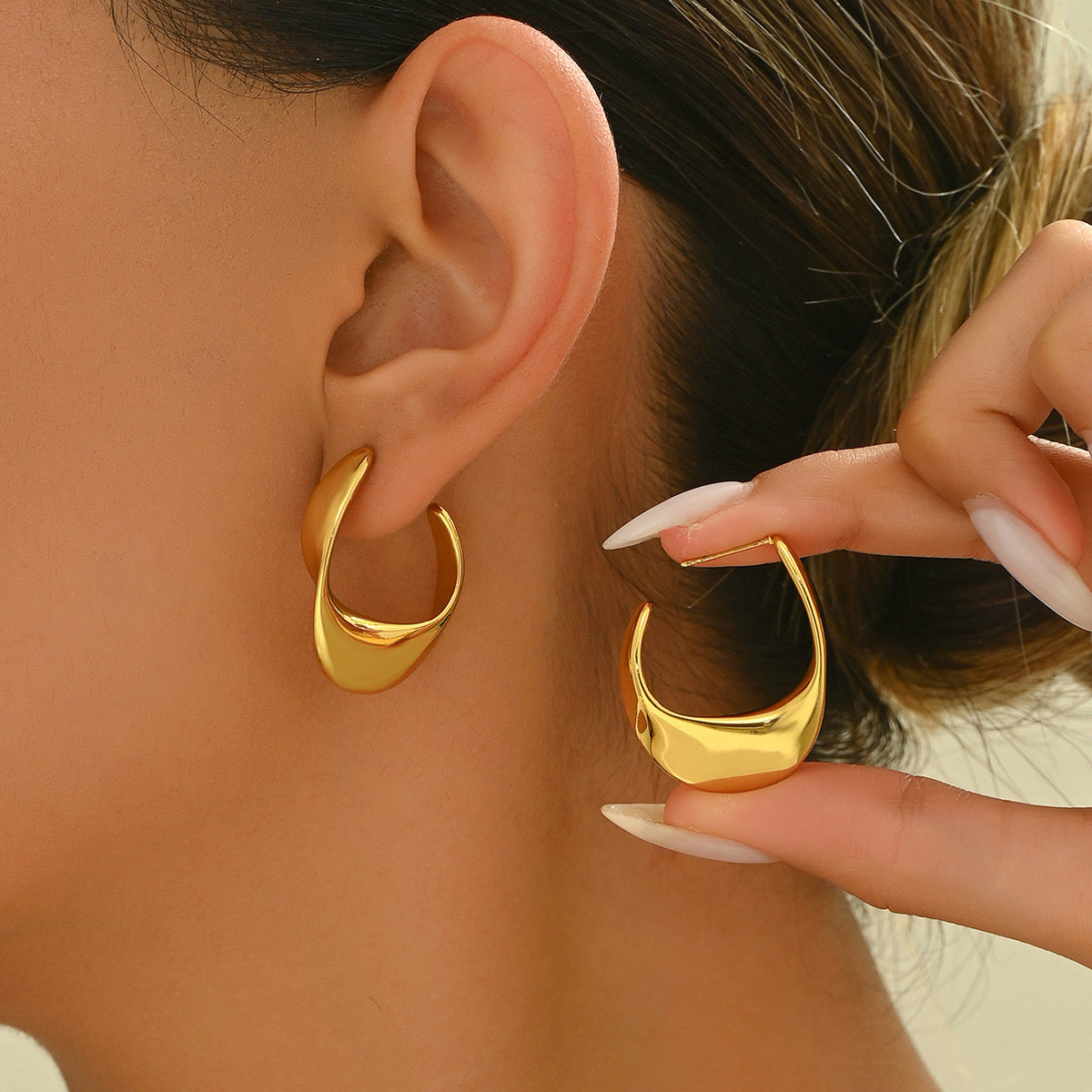 Vintage Gold Hoops