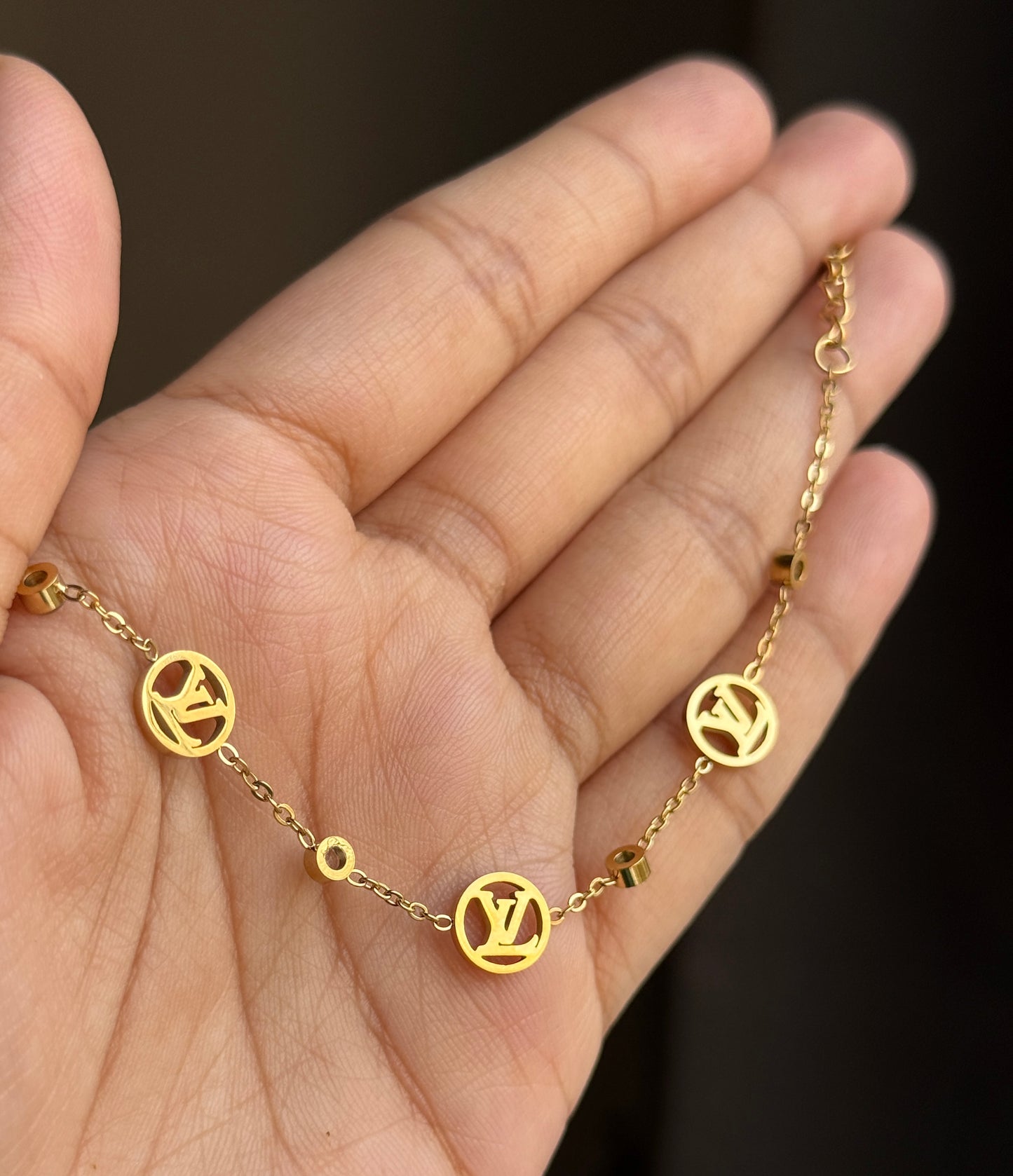 LV Dainty Luxe Bracelet – 18ct Gold Plated