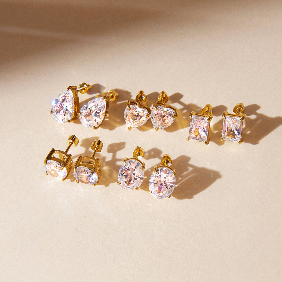 American Diamond Heart Solitaire