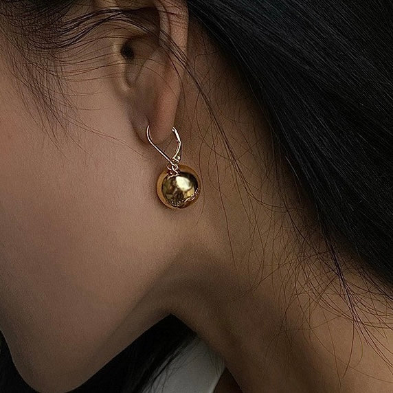 Golden Orbs Earrings