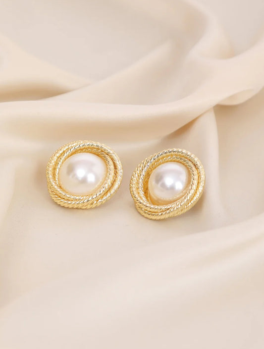 Elegant Pearl Studs