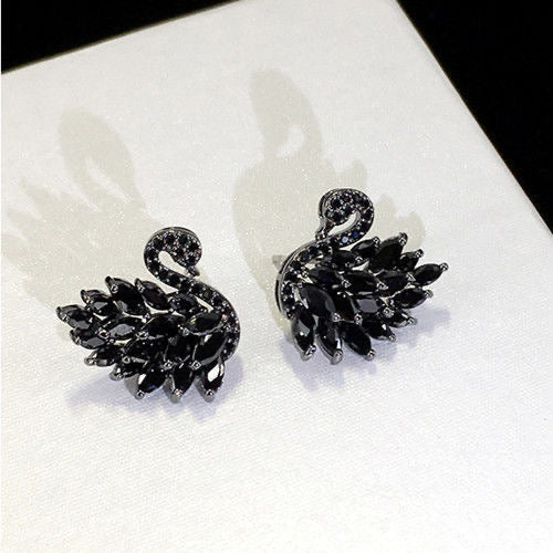 Swan Stud Earrings