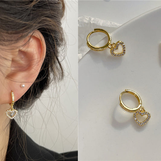 Dainty Diamond Hearts