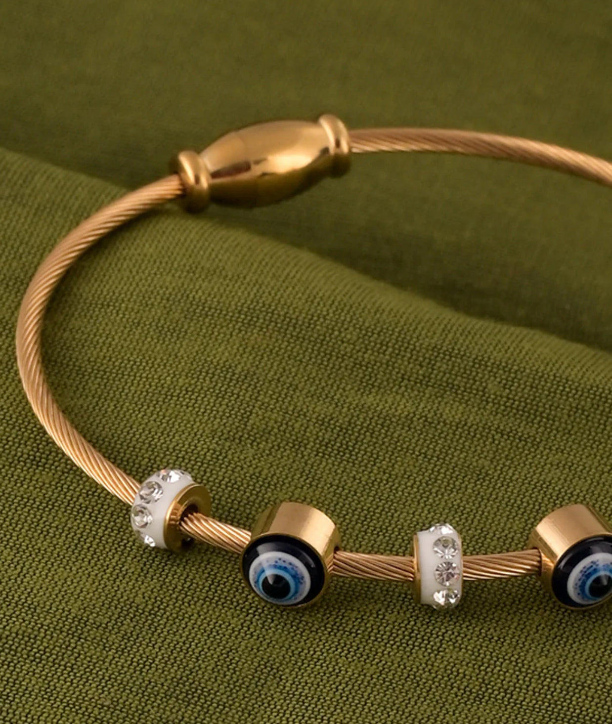Evil Eye Bracelet & Necklace Set – Luxe Protection Edition