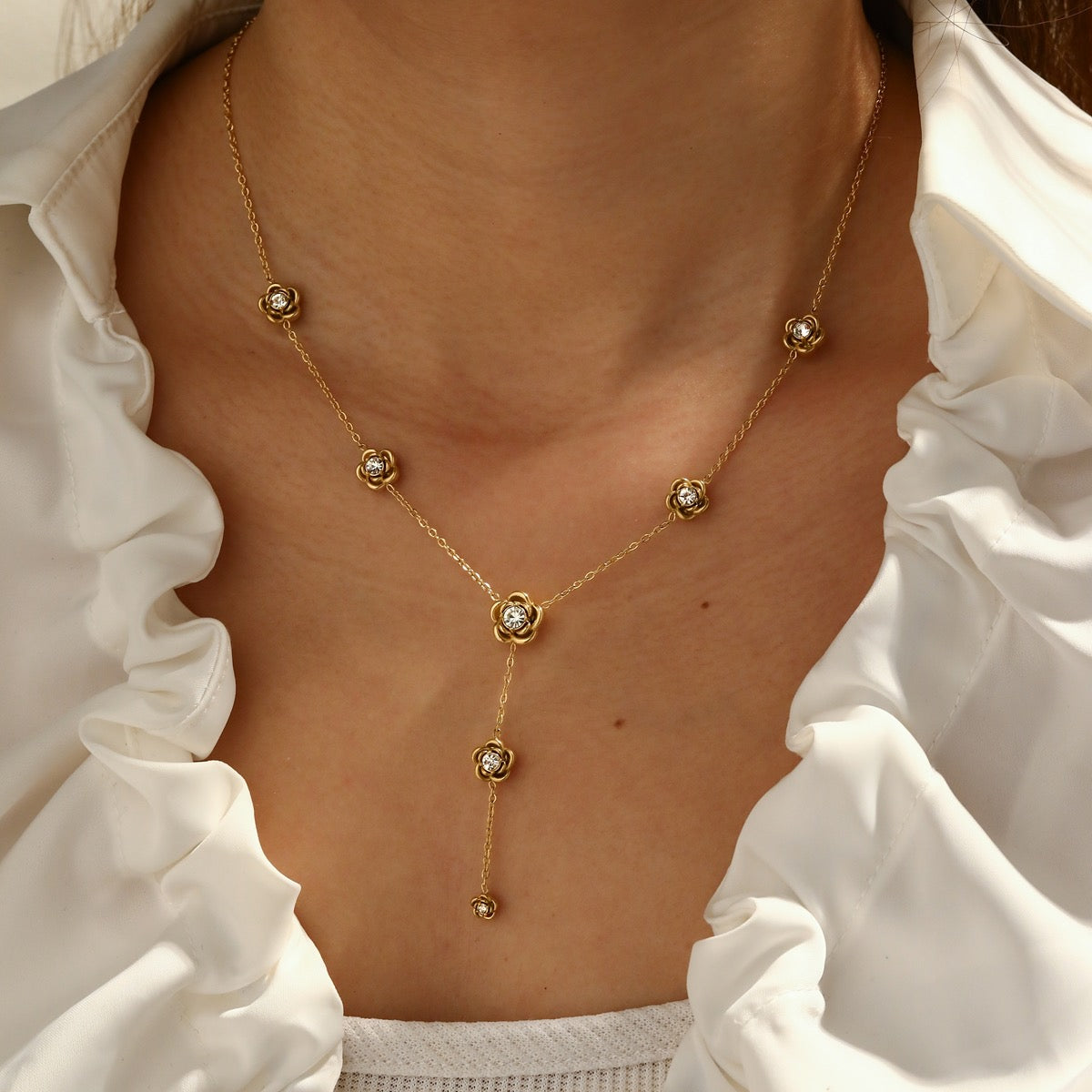 Bloom Drop Gold-Plated Chain
