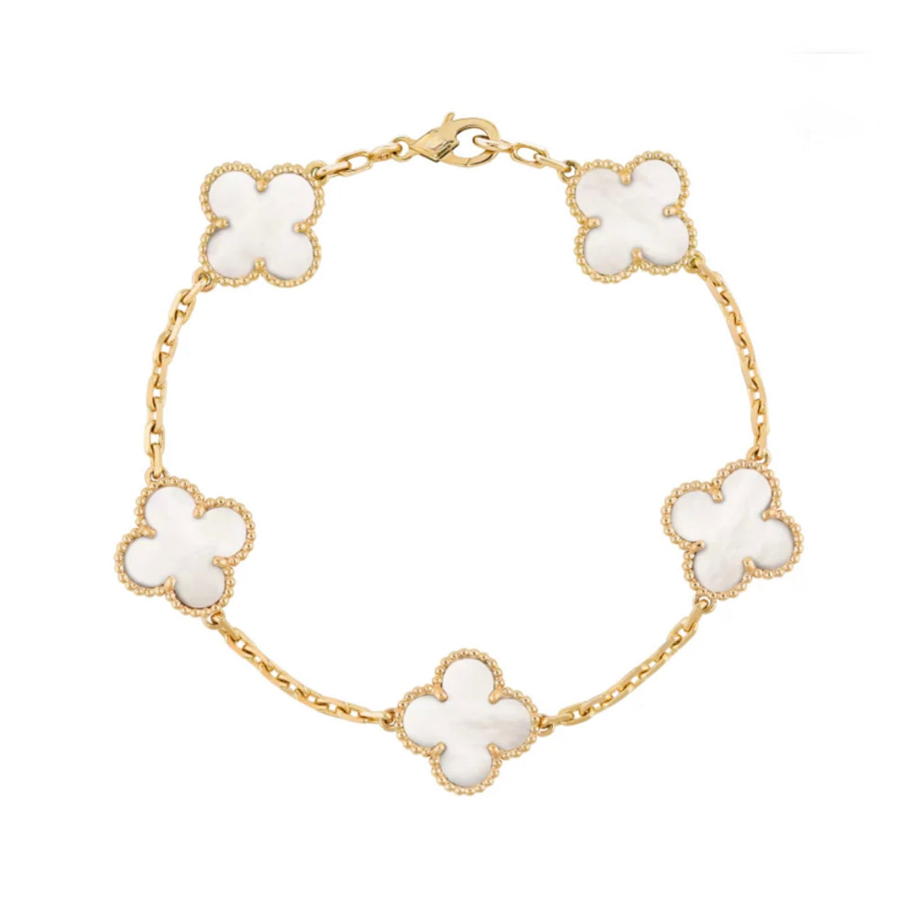 18K Gold Plated Clover Bracelet