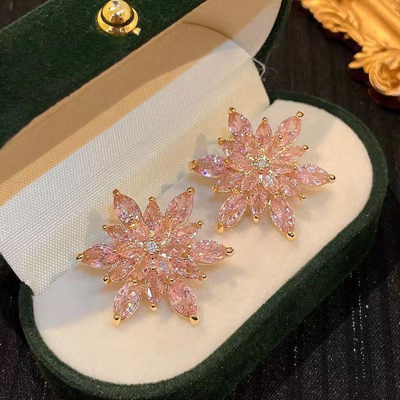 Pink Sapphire Studs