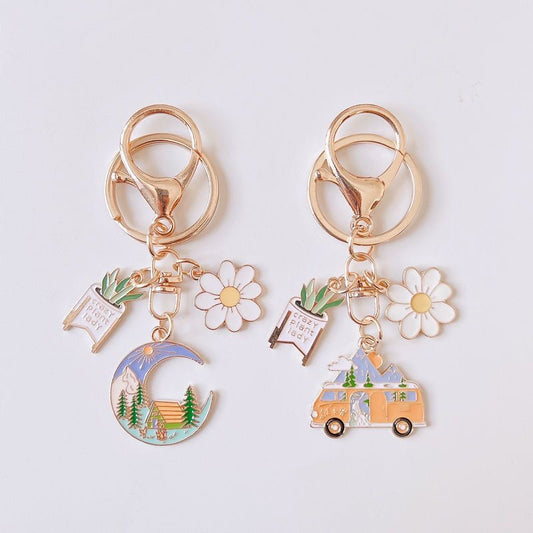 Wanderlust Caravan Charm ⛰️🌸