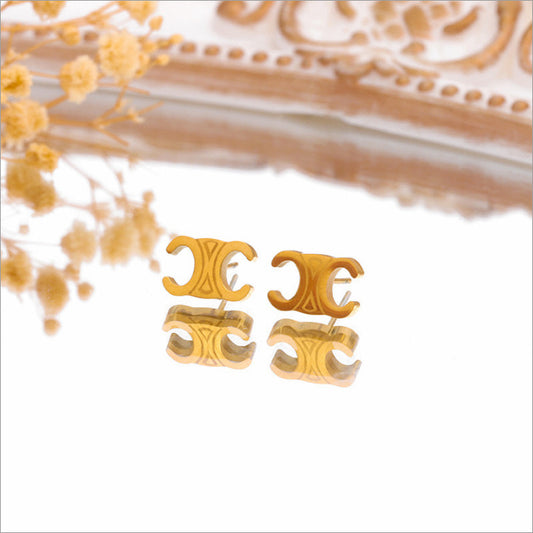 Celine Double C Studs