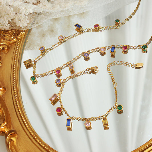 Navratan Stone Necklace